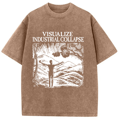Tokyocanvas Industrial Collapse Washed T-Shirt