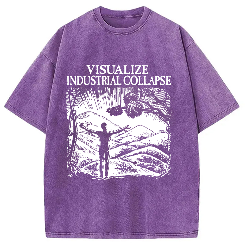 Tokyocanvas Industrial Collapse Washed T-Shirt