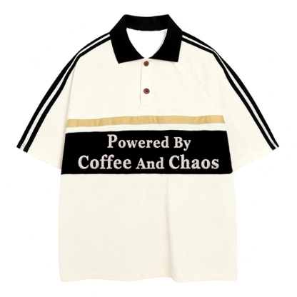 Tokyocanvas Energy Source Polo Embroidered T-Shirt