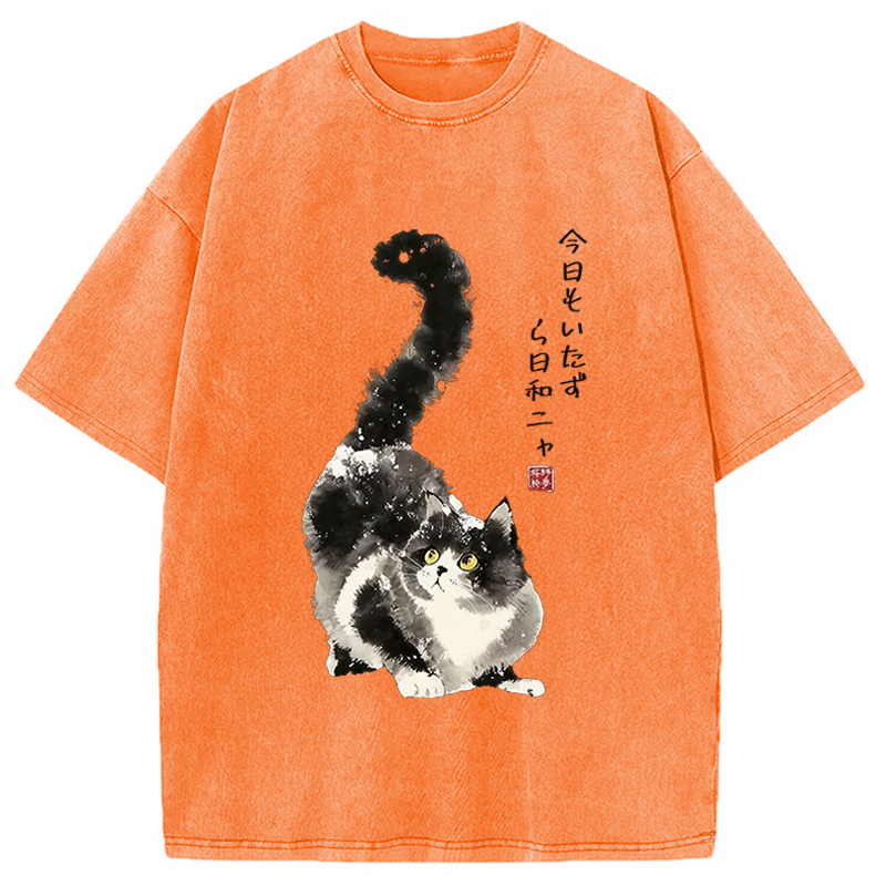 Tokyocanvas Every Day's A Prank Day Washed T-Shirt