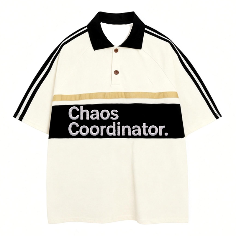 Tokyocanvas Chaos Coordinator Polo Embroidered T-Shirt