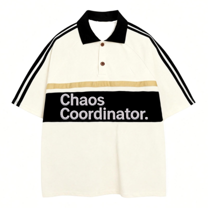 Tokyocanvas Chaos Coordinator Polo Embroidered T-Shirt