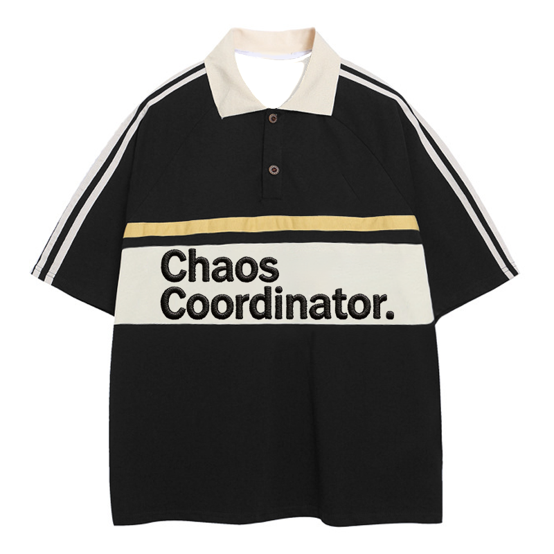 Tokyocanvas Chaos Coordinator Polo Embroidered T-Shirt
