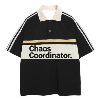 Tokyocanvas Chaos Coordinator Polo Embroidered T-Shirt