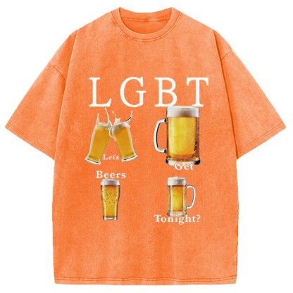 Tokyocanvas lets Get Beers Washed T-Shirt