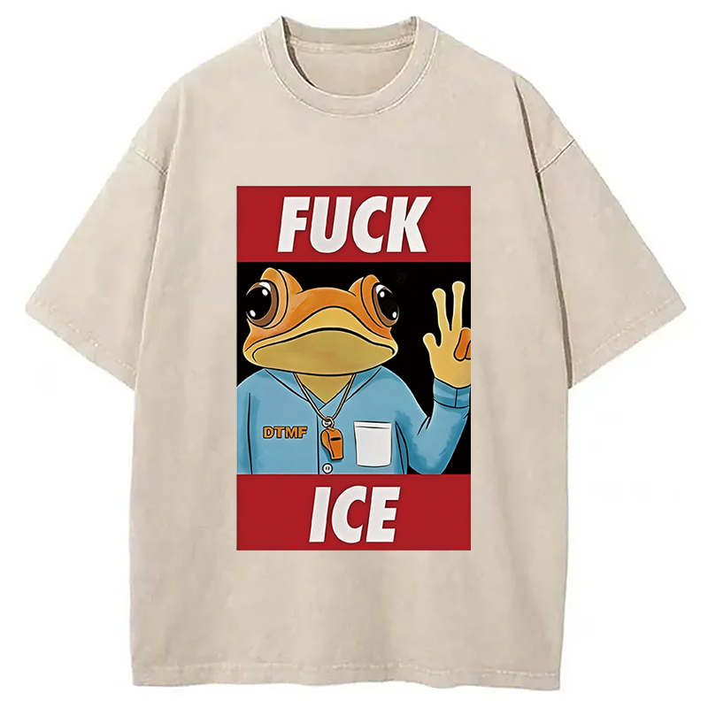 Tokyocanvas Sapo Concho Fu*k Ice Washed T-Shirt