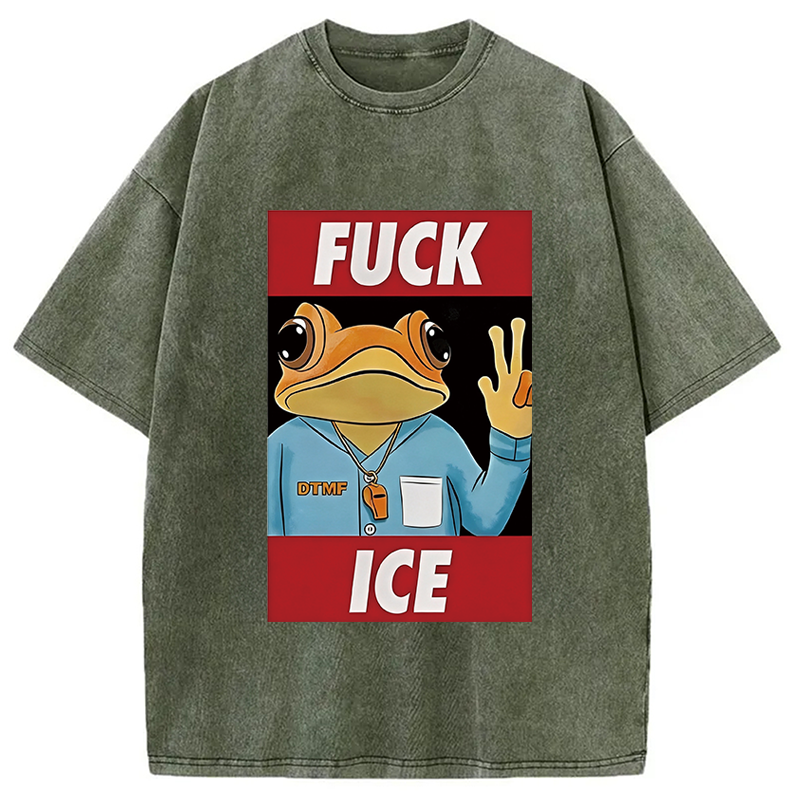 Tokyocanvas Sapo Concho Fu*k Ice Washed T-Shirt