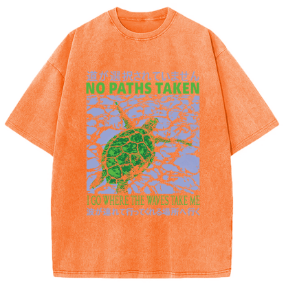 Tokyocanvas Vintage Japanese Turtle Washed T-Shirt
