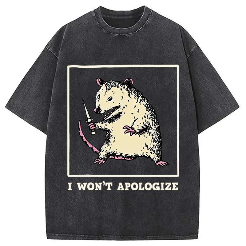 Tokyocanvas I Won't Apologize Washed T-Shirt