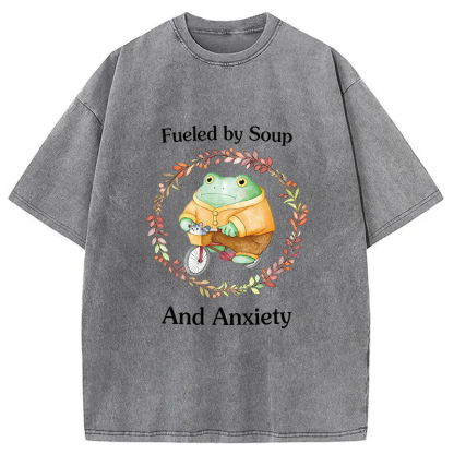Tokyocanvas Soup And Anxiety Washed T-Shirt