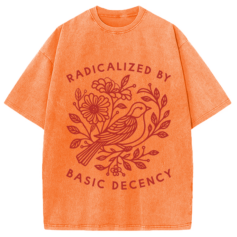 Tokyocanvas Pigeon Was Moved Washed T-Shirt