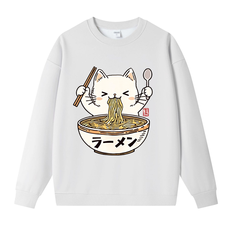 Tokyocanvas Purramen Time Fleece Lined Sweatshirt