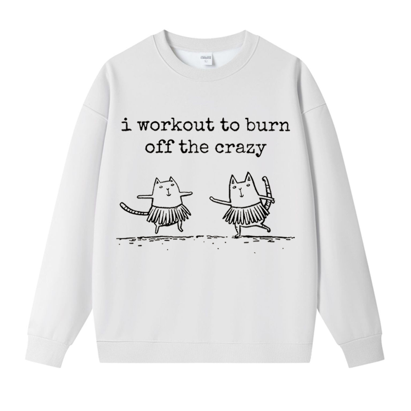 Tokyocanvas Hula Away Crazy Fleece Lined Sweatshirt