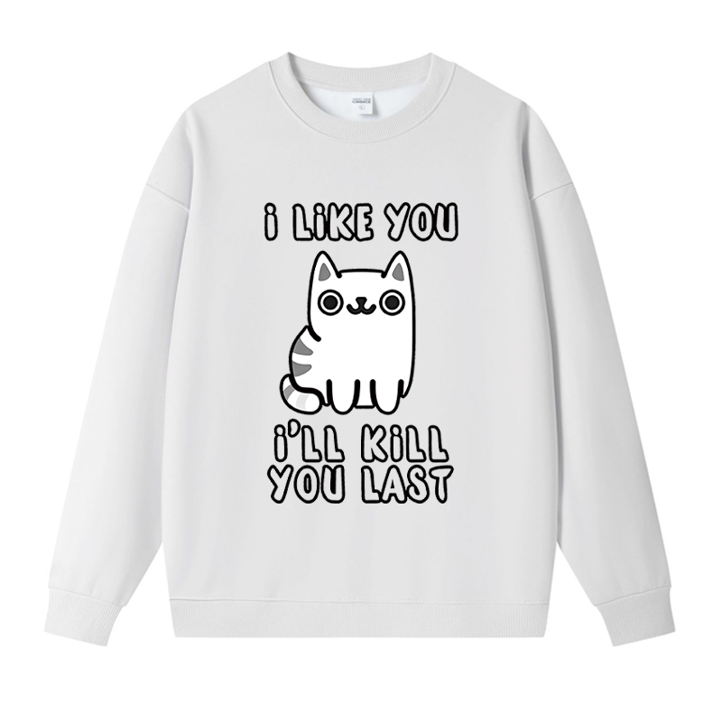 Tokyocanvas Cats And Humans Fleece Lined Sweatshirt