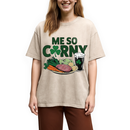 Tokyocanvas Me So Corny Beer Washed T-Shirt