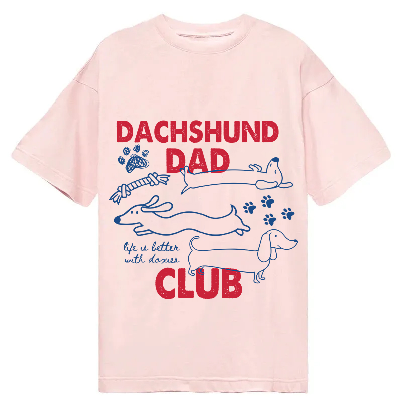 Tokyocanvas Dachshund Dad Club Classic T-Shirt