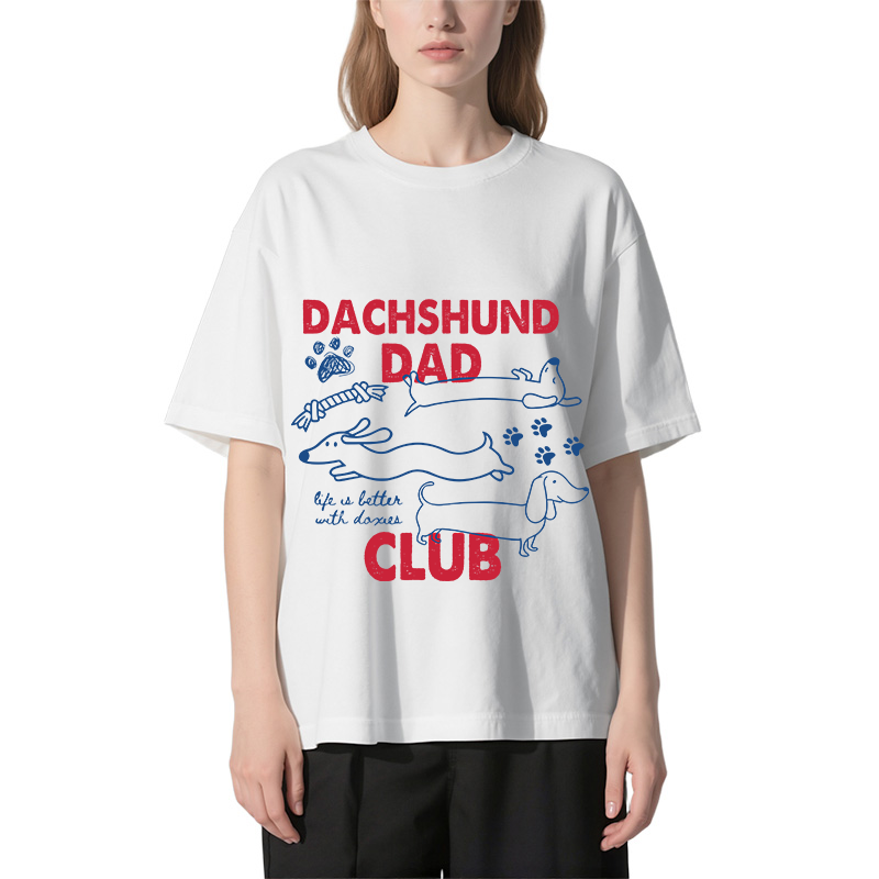 Tokyocanvas Dachshund Dad Club Classic T-Shirt
