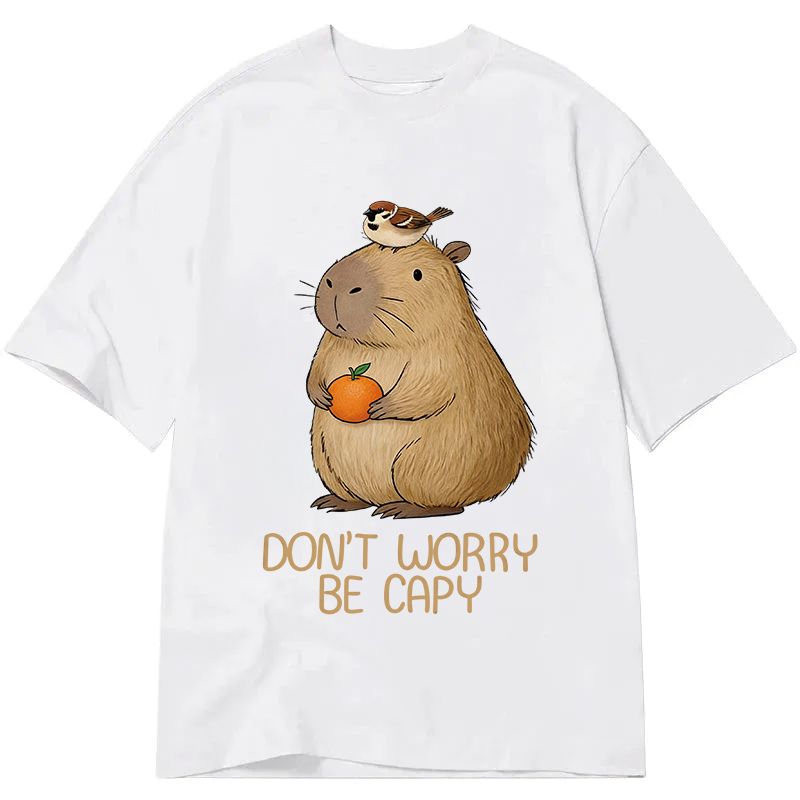 Tokyocanvas Capybaras Don't Worry Classic T-Shirt