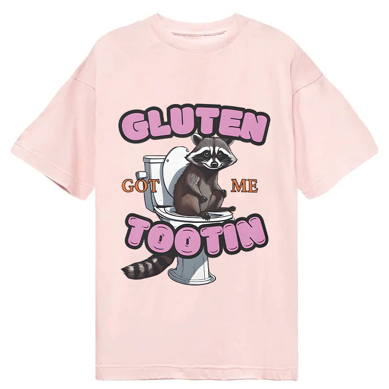 Tokyocanvas Gluten Got Me Tootin Raccoon Meme Classic T-Shirt