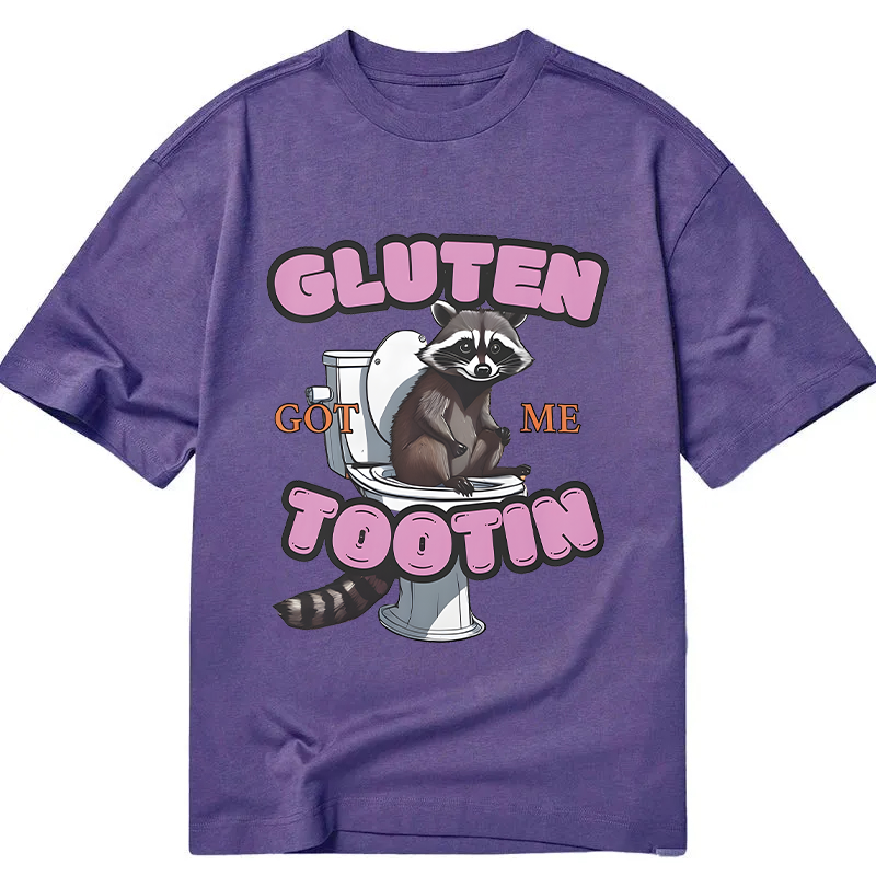 Tokyocanvas Gluten Got Me Tootin Raccoon Meme Classic T-Shirt