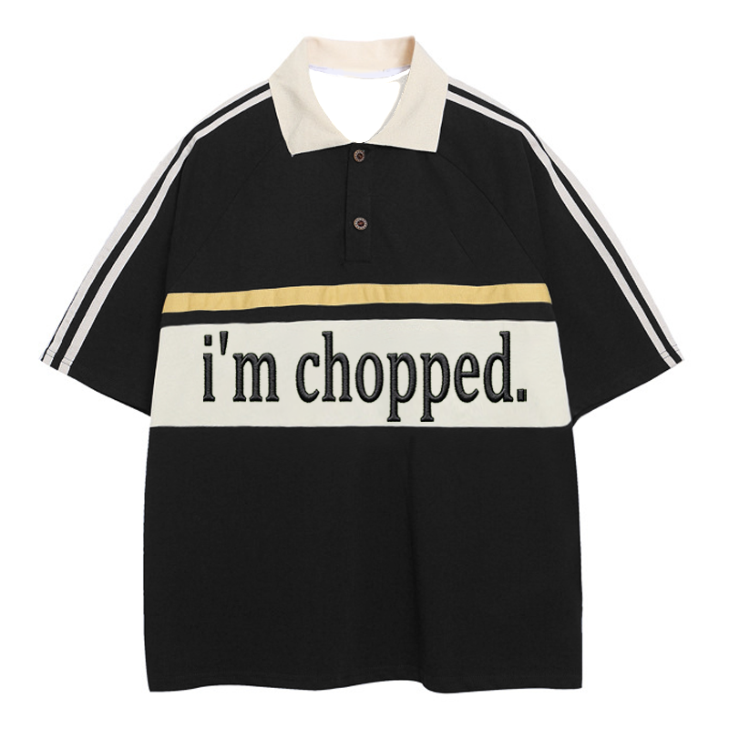 Tokyocanvas I'm Chopped Polo Embroidered T-Shirt