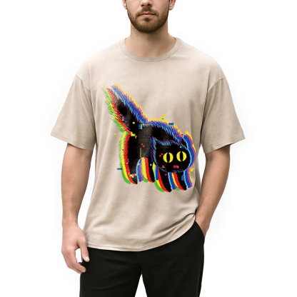 Tokyocanvas Technicat Glitch Washed T-Shirt