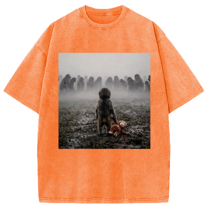 Tokyocanvas Punch Monkey Washed T-Shirt