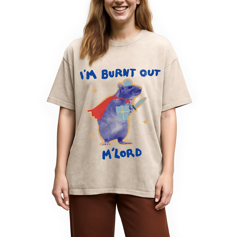 Tokyocanvas I'm Burnt Out M'lord Washed T-Shirt