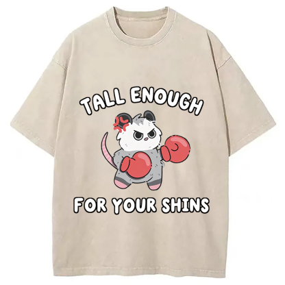 Tokyocanvas Tall Enough For Your Shins Washed T-Shirt