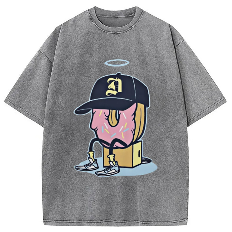 Tokyocanvas Dilla Donuts Hip Hop Washed T-Shirt