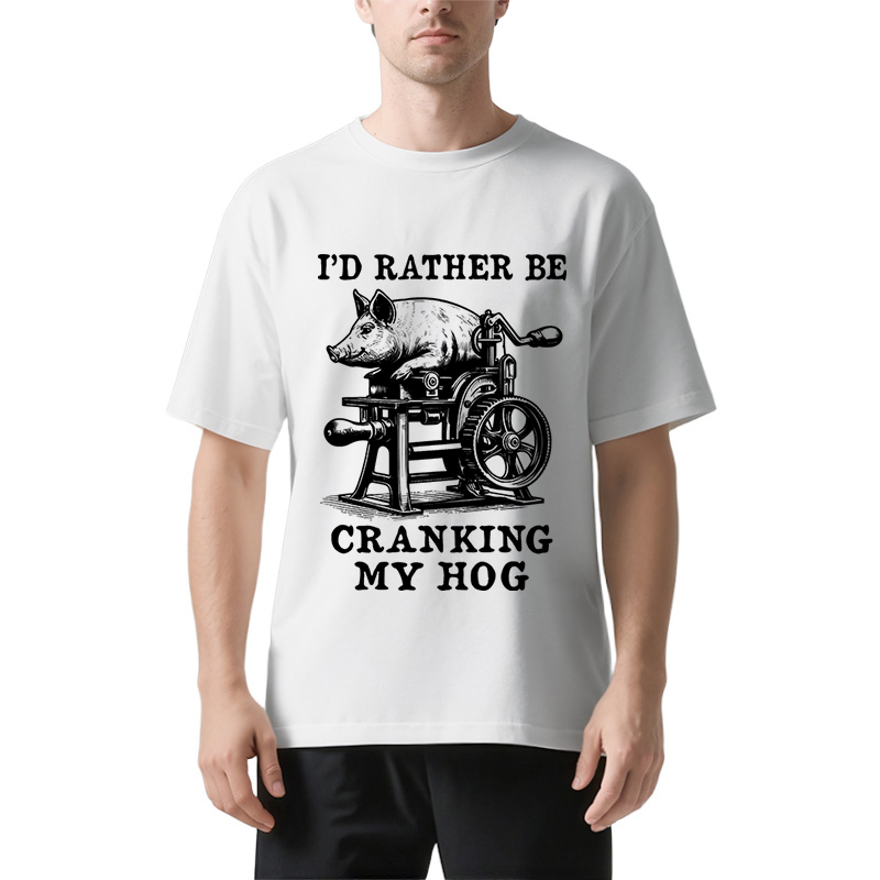 Tokyocanvas Rather Be Cranking My Hog Classic T-Shirt