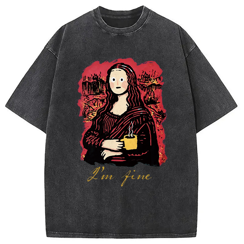 Tokyocanvas I'm Fine Art Washed T-Shirt
