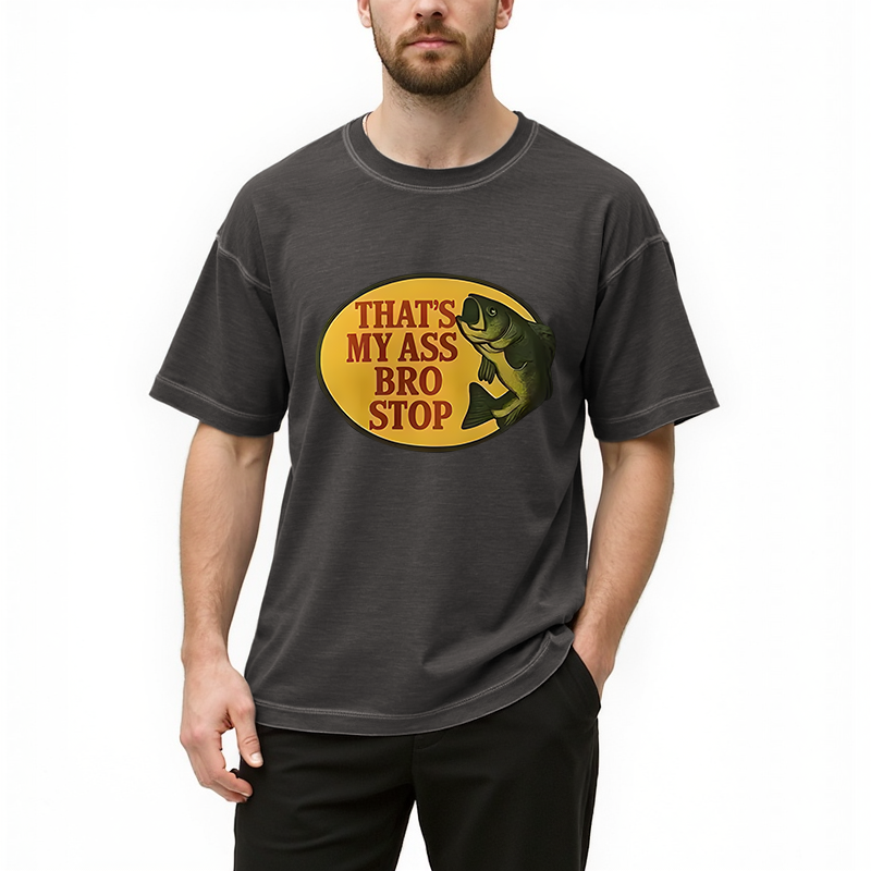 Tokyocanvas Bro Stop Gradient Washed T-Shirt