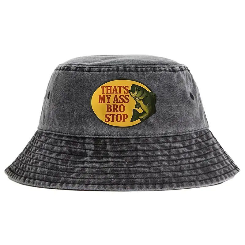 Tokyocanvas Bro Stop Washed Bucket Hat