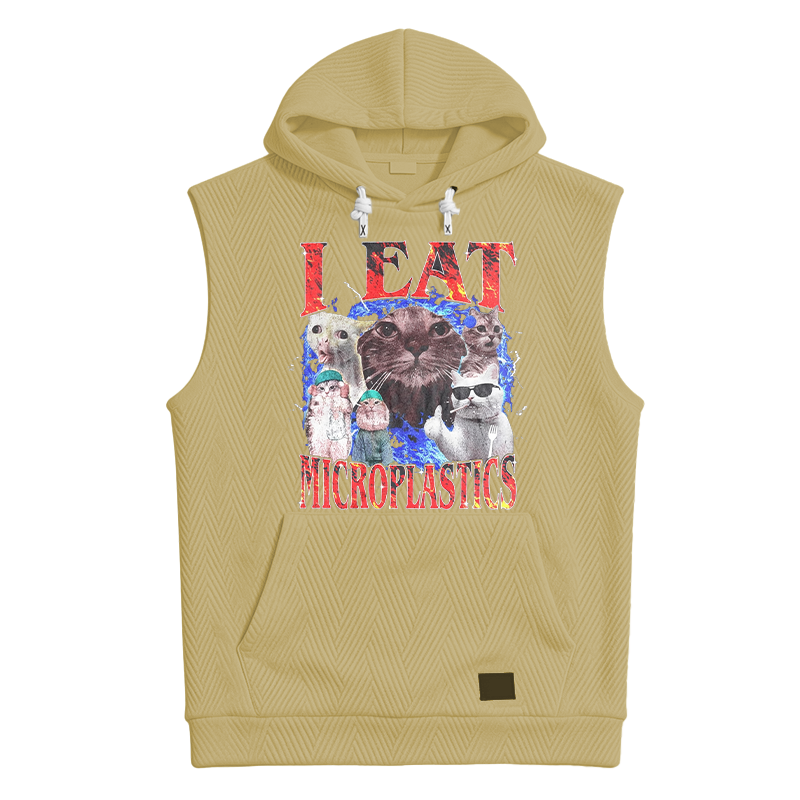 Tokyocanvas I Eat Microplastics Hooded Tank