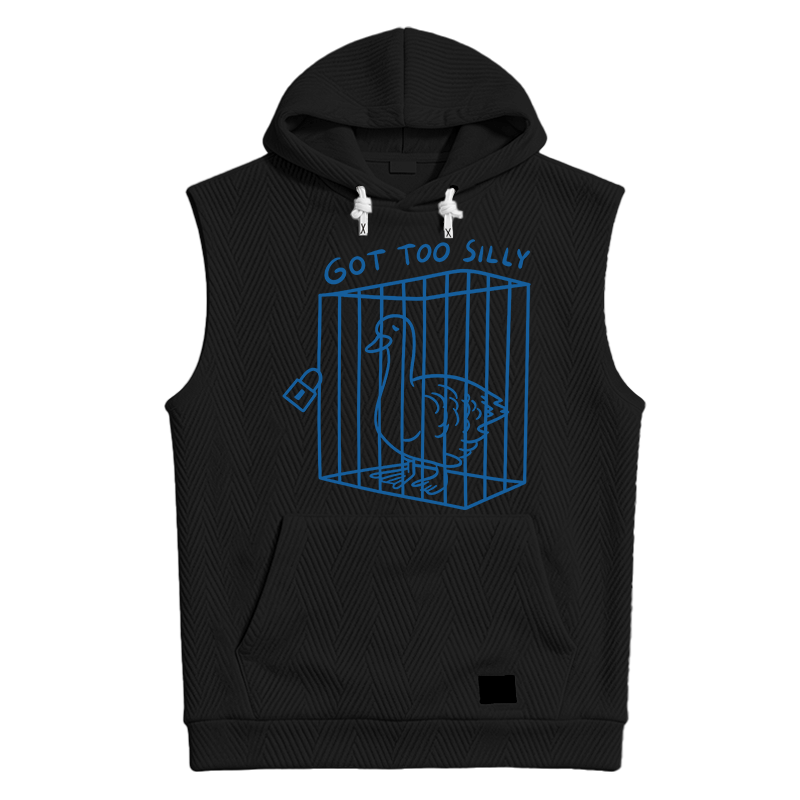 Tokyocanvas Got too silly Funny Hooded Tank