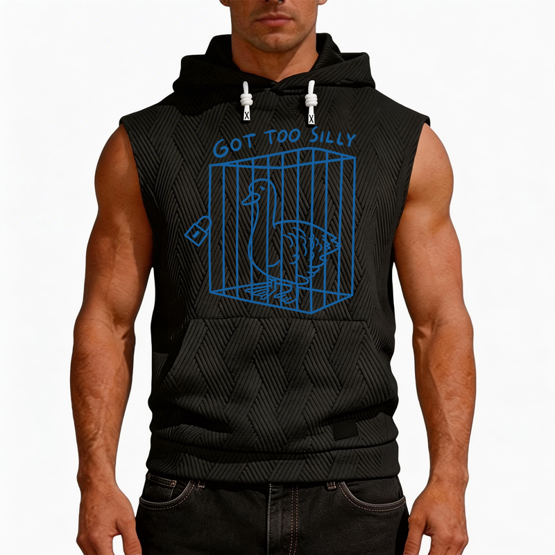 Tokyocanvas Got too silly Funny Hooded Tank