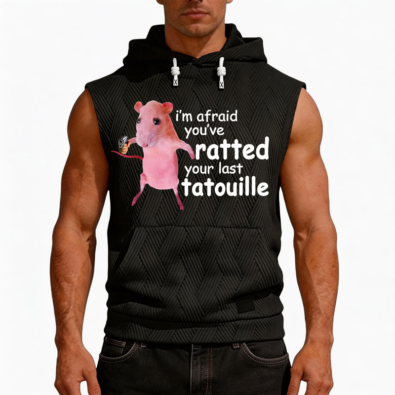 Tokyocanvas Funny Pink Rat Meme Hooded Tank