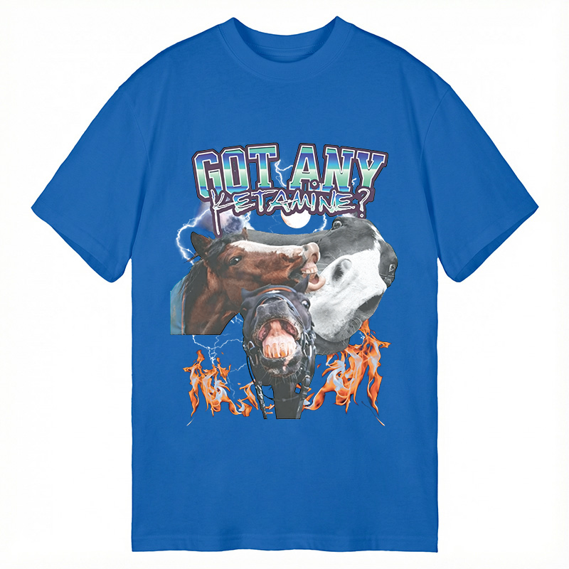 Tokyocanvas Got Any Ketamine? Funny Horse Meme Classic T-Shirt