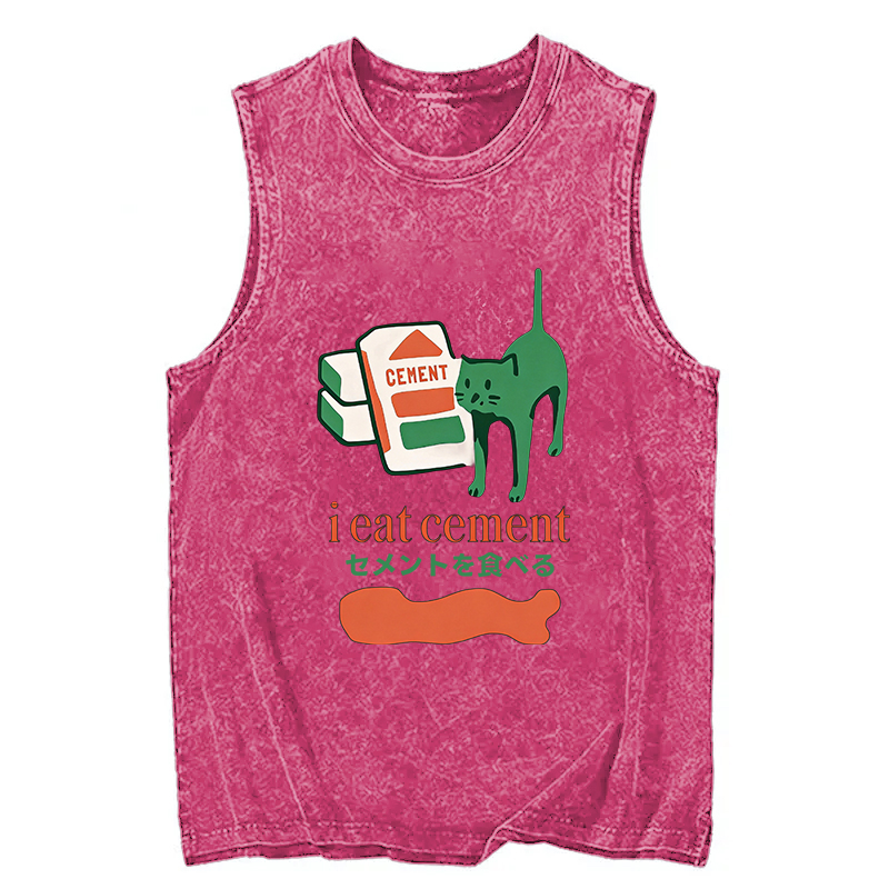 Tokyocanvas Cement Cat Washed Tank