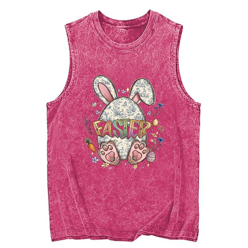 Tokyocanvas Easter Bunny Egg Washed Tank