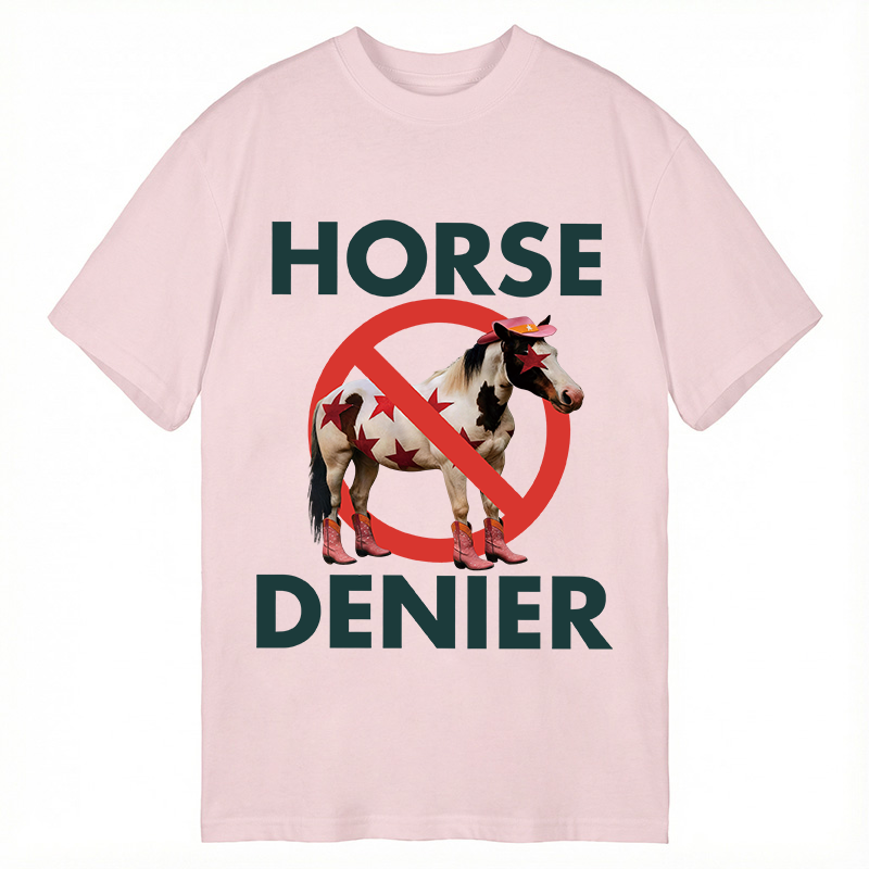 Tokyocanvas Funny Star-Spangled Cowboy Horse Denier Classic T-Shirt