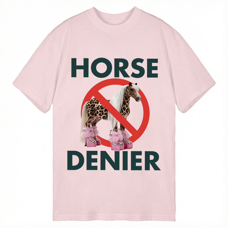 Tokyocanvas Funny Leopard Diva Horse Denier Classic T-Shirt
