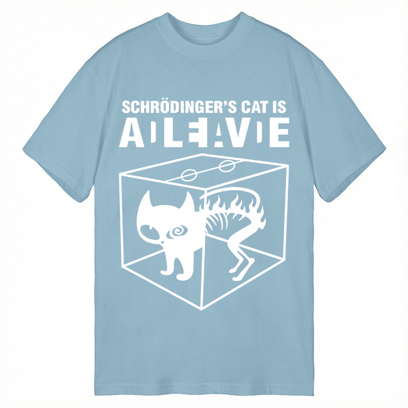 Tokyocanvas Schrodingers Cat Science Classic T-Shirt