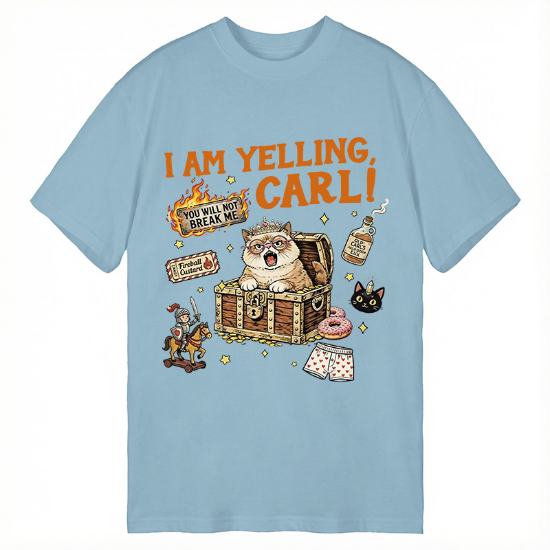 Tokyocanvas I am Yelling Carl Funny Cat Meme Classic T-Shirt