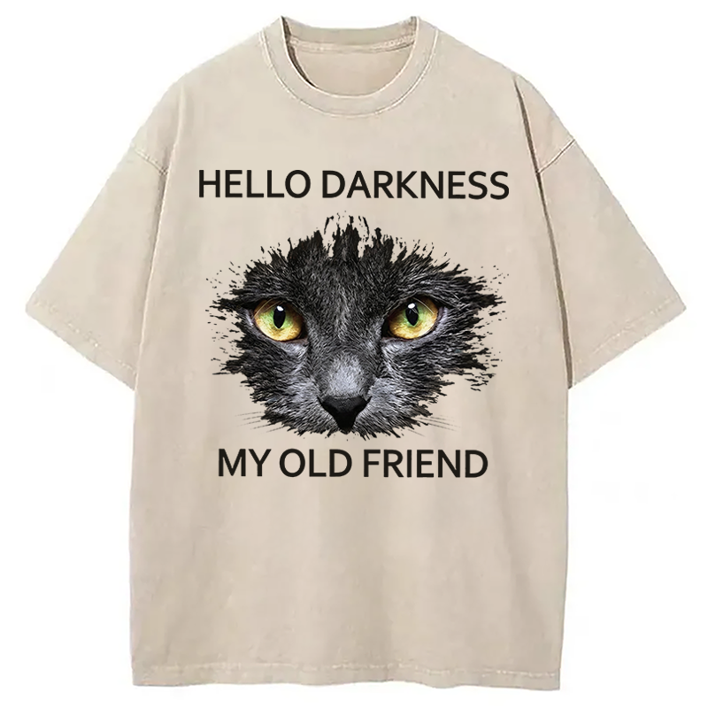 Tokyocanvas Hello Darkness My Old Friend Washed T-Shirt