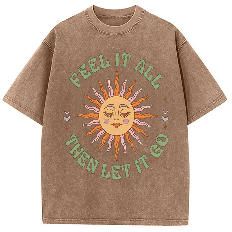 Tokyocanvas Breathe?and?Release? Washed T-Shirt