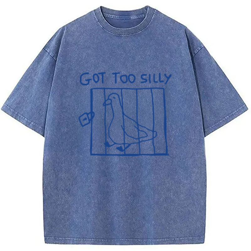 Tokyocanvas Got Too Silly Meme Washed T-Shirt