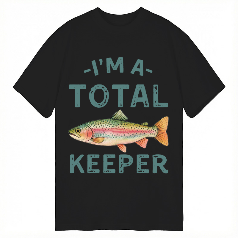 Tokyocanvas I'm a Total Keeper Funny Fishing Classic T-Shirt
