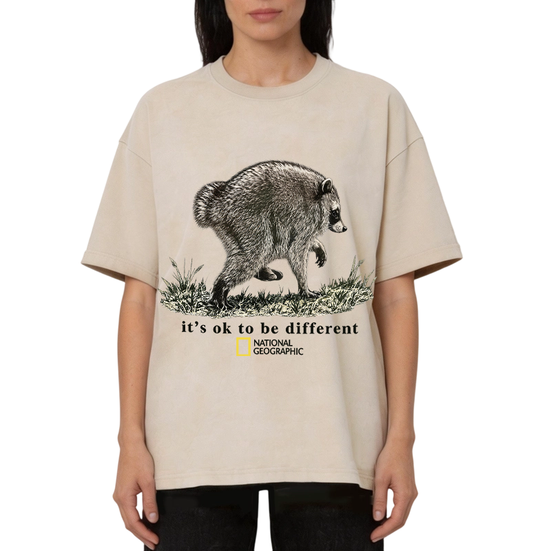 Tokyocanvas It’s OK to be Different Washed T-Shirt